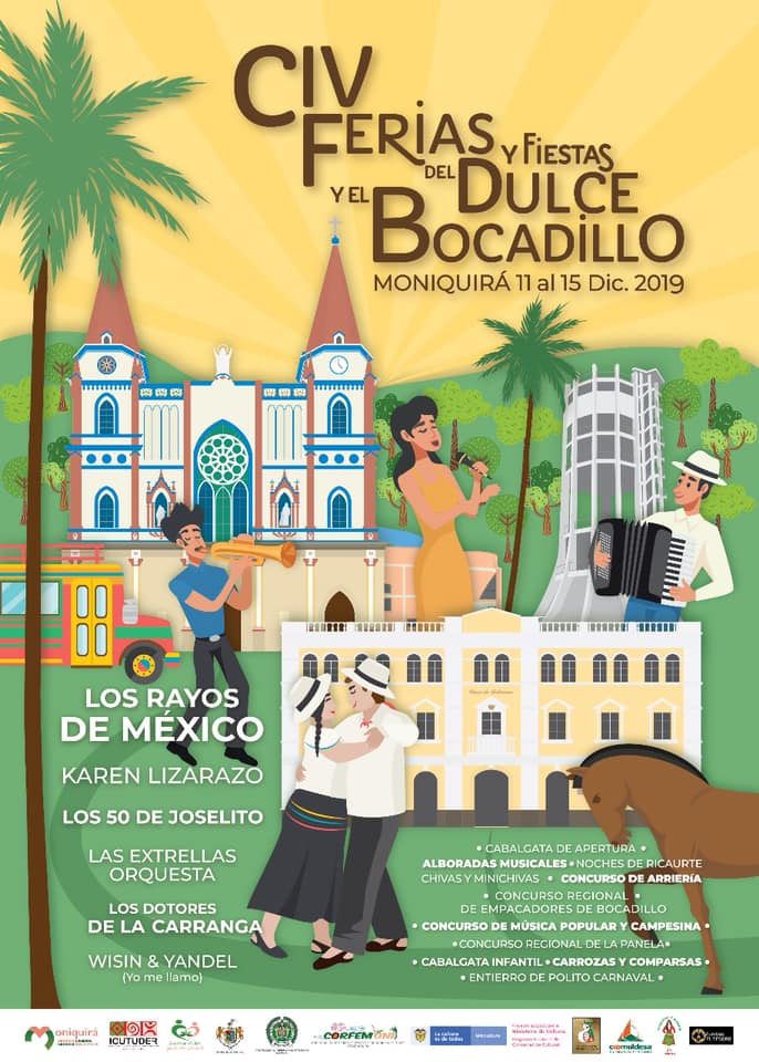 Ferias y Fiestas del Dulce y el Bocadillo. Moniquirá, diciembre del 2019
