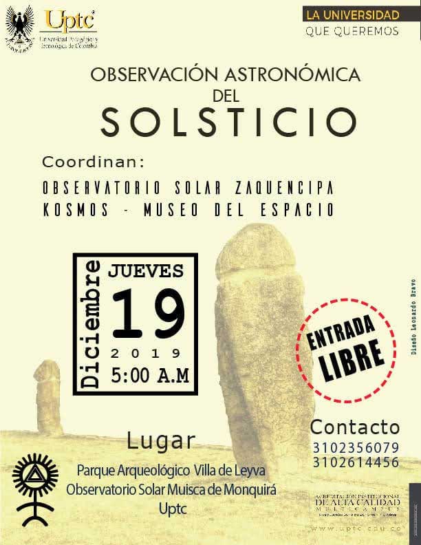 Observación Astronómica del Solsticio. Parque Arqueológico de Villa de Leyva