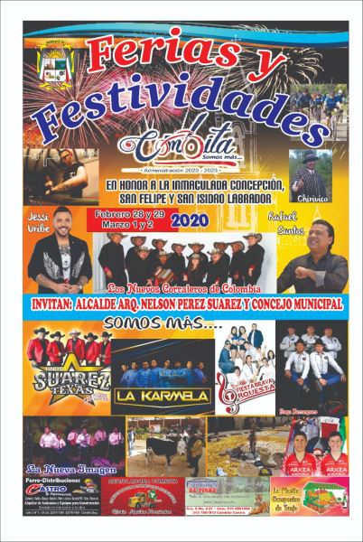 Ferias y Festividades en Cómbita, Boyacá. Febrero 28 a marzo 2 de 2020