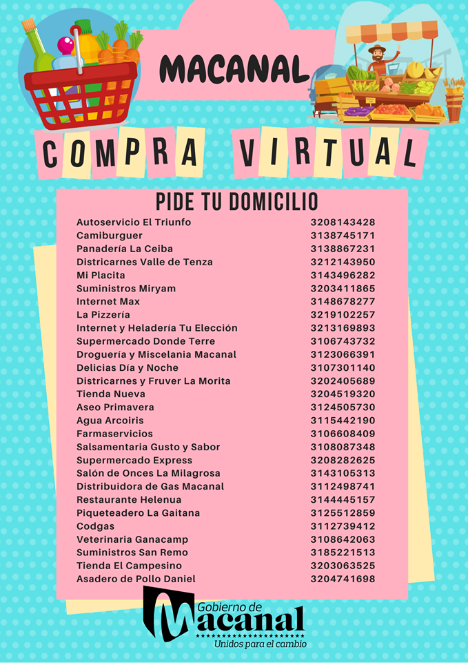 Macanal Compra Virtual, Directorio de abastecimiento.