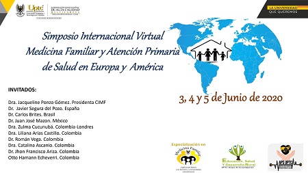 UPTC: Simposio Internacional Virtual de Medicina Familiar y Atención Primaria en Europa y América