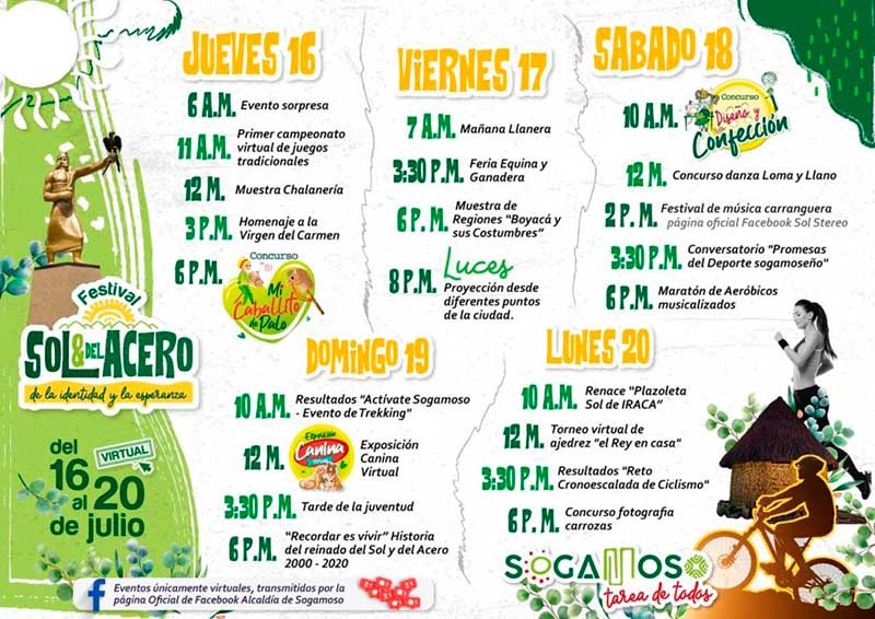 Festival del Sol y del Acero 2020, Sogamoso, Boyacá