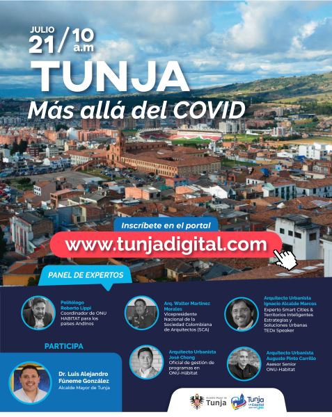 Tunja, mas allá de Covid -19. Julio 21 de 2020. Seminario virtual.