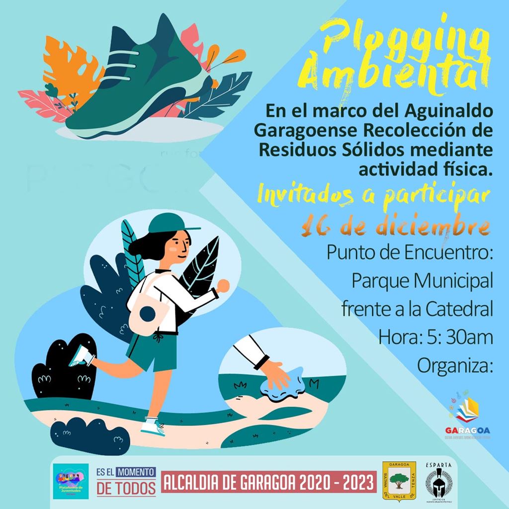 Plogging Ambiental. Garagoa, 16 de diciembre de 2020