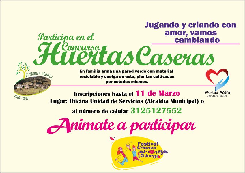 Concurso Huertas Caseras,Busbanzá, marzo 2022