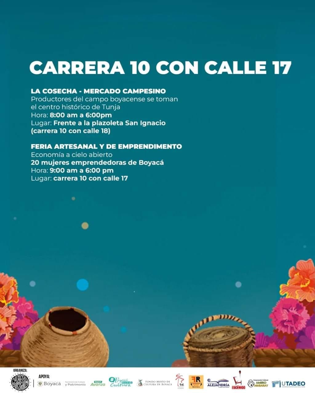 Festival a La Cuadra. Arte, cultura y conversaciones a cielo abierto, Tunja, octubre 28 de 2022
