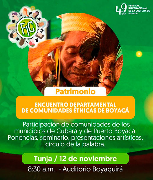 FIC-Tunja.Encuentro-Comunidades-Etnicas-de-Boyacá,-noviembre-12.-Auditorio-Boyaquira,-8.30-am