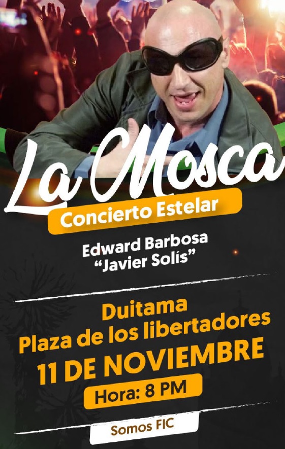 Fic 2022 Duitama. Concierto estelar, La Mosca. Plaza de los Libertadores, 11 noviembre , 08pm