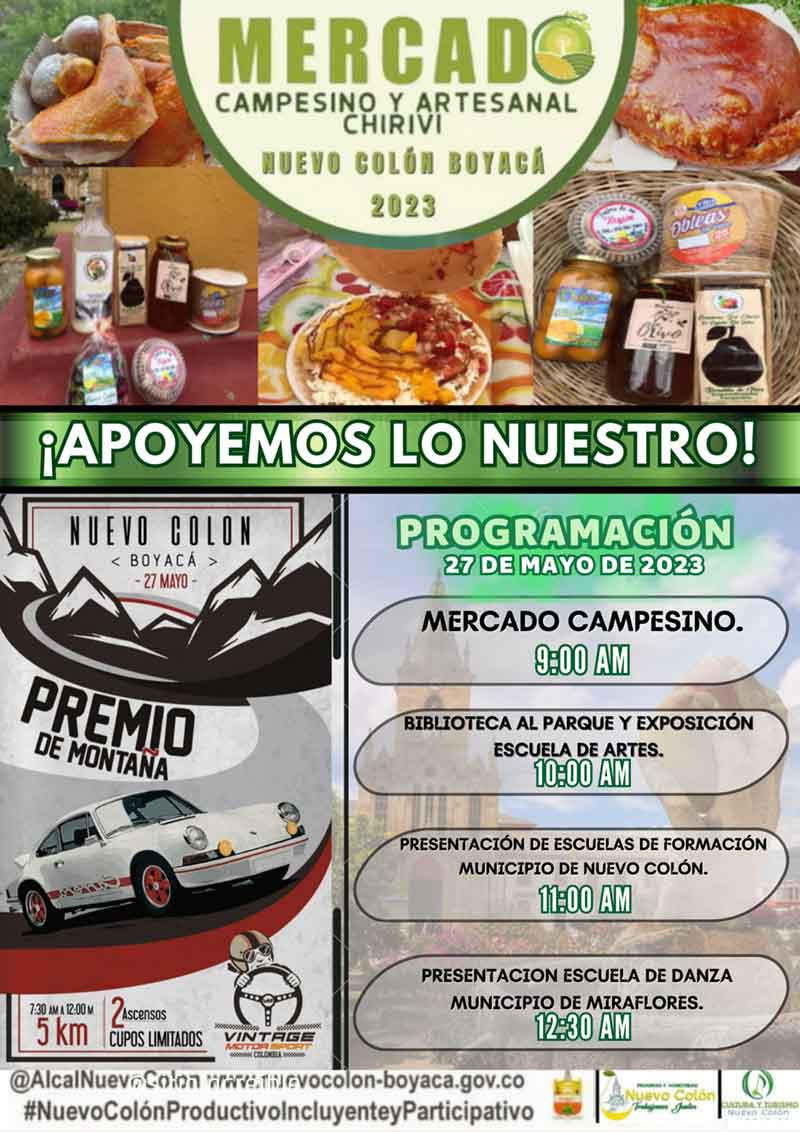 NUEVO COLÓN: Mercado Campesino y Artesanal Chirivi. Mayo 27 de 2023
