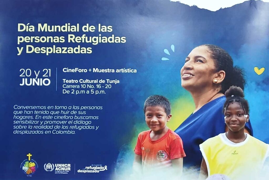 TUNJA Día Mundial de las Personas Refugiadas y Desplazadas Fondo